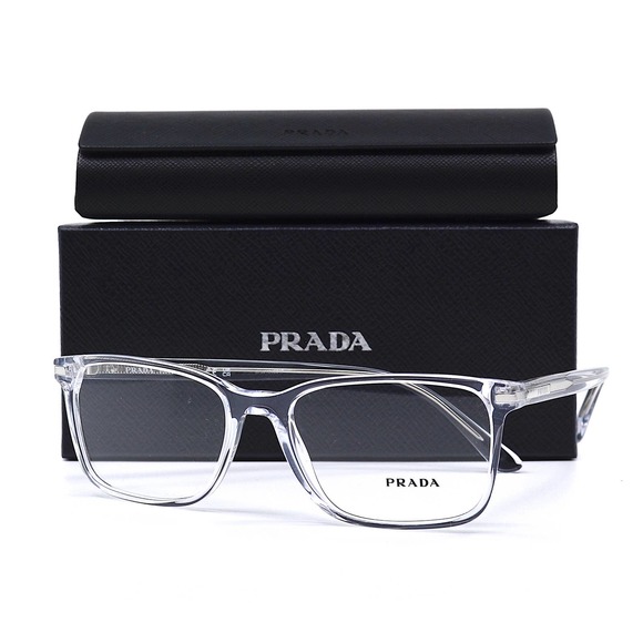 NEW PRADA PR 14WV 2AZ1O1 CRYSTAL AUTHENTIC EYEGLASSES FRAME - Picture 2 of 15